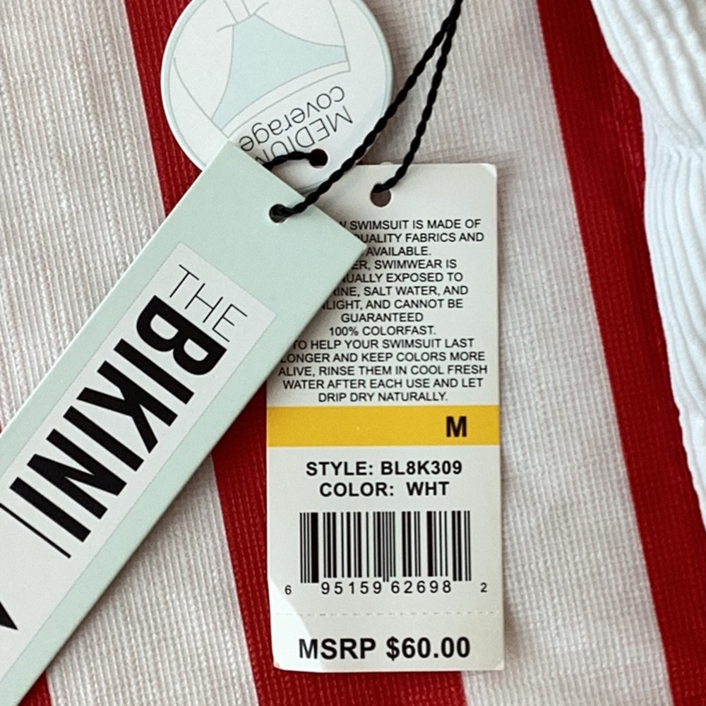 The Bikini Lab White Swimsuit, Size Medium, NWT - Picture 9 of 10